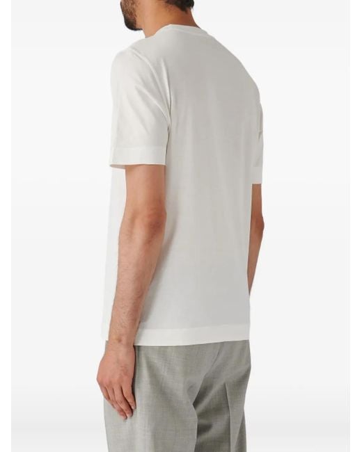 Gran Sasso White Short-Sleeve T-Shirt for men