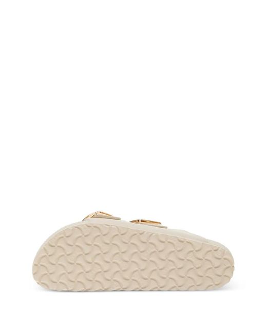 Birkenstock White Arizona Big Buckle Buckle-Fastening Sandals
