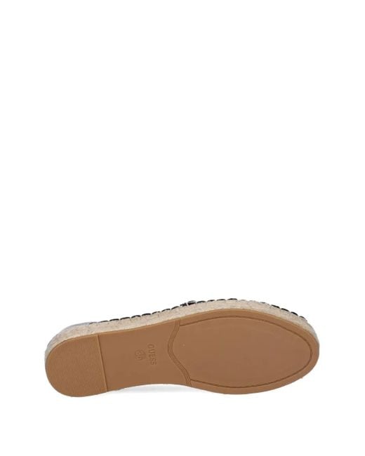 Jolandon faux-leather flat spadrilles Guess de color Black