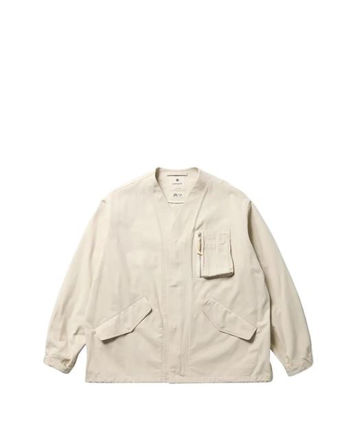 Snow Peak Natural Veste Takibi À Design Sans Col for men