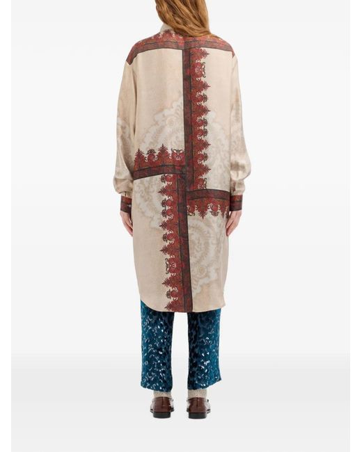 Pierre Louis Mascia Natural Aloe Silk Shirt