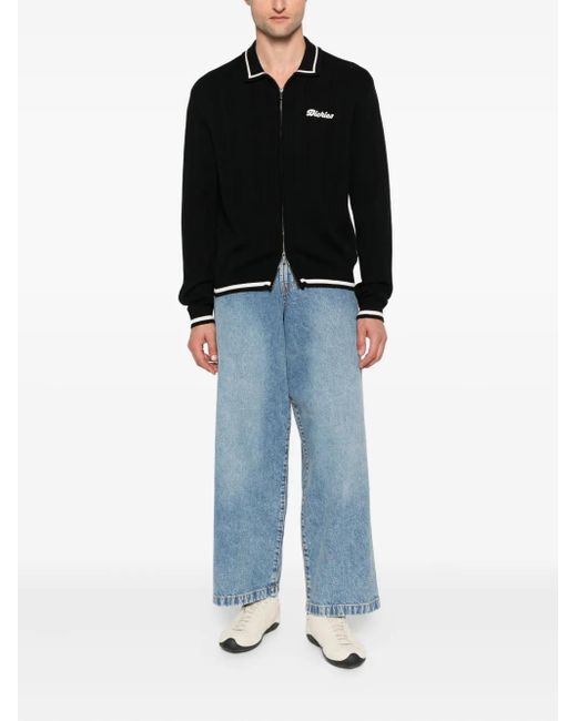 Dickies Black Lewistown Zip-up Cardigan for men