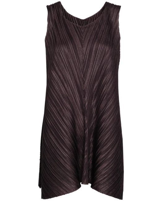 Pleats Please Issey Miyake Purple Mellow Pleats Tunika