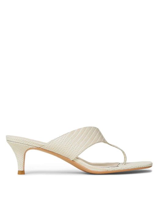 Twinset White 60Mm Thong-Style Sandals