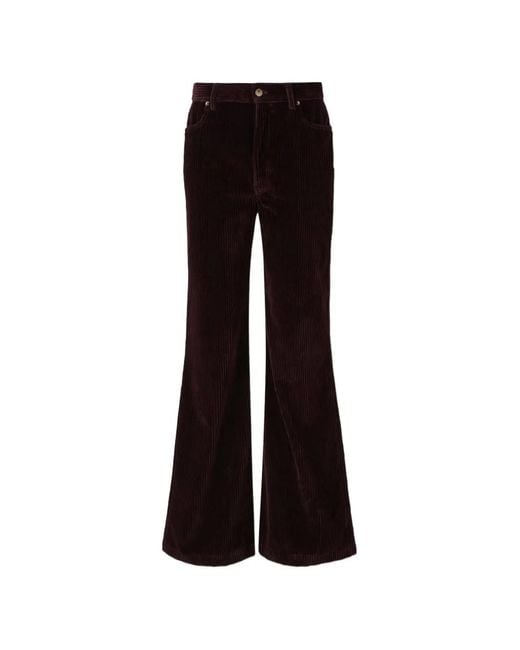 LaDoubleJ Black Velvet-Corduroy Jeans