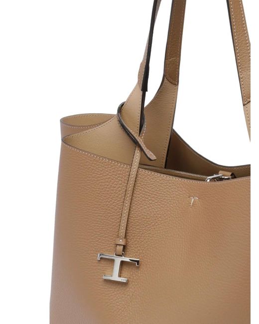 Borsa Tote Media di Tod's in Brown