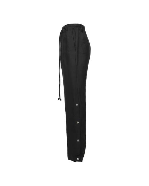 Song For The Mute Black Drawstring Track Pants for men