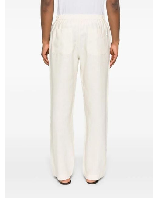 Pantalones rectos con cierre oculto Les Deux de hombre de color White