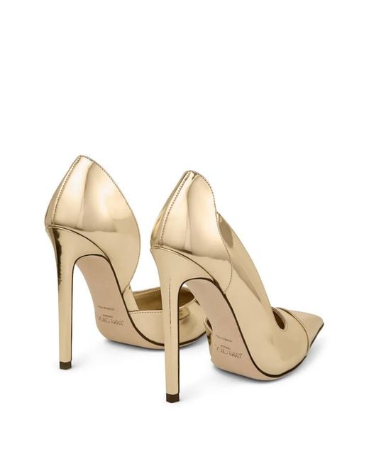Jimmy Choo Metallic Brigitte 120 Pointed-Toe Pumps