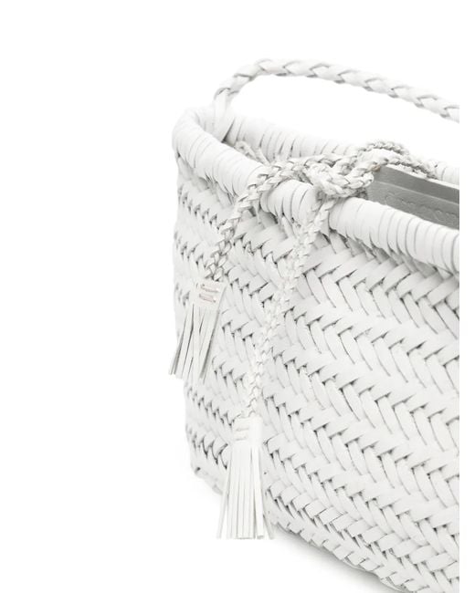 Dragon Diffusion White Minsu Woven Shoulder Bag