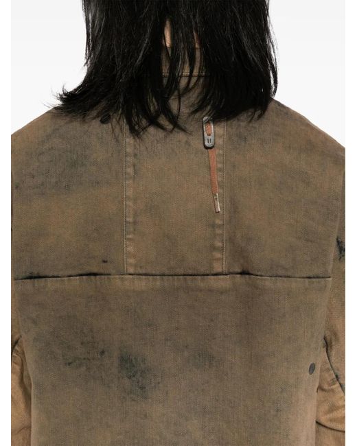 Boris Bidjan Saberi Green Denim Jacket for men