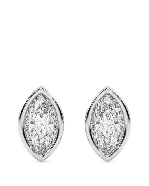 Diamond Essentials Metallic Lab-Grown Diamond Solitaire Earrings