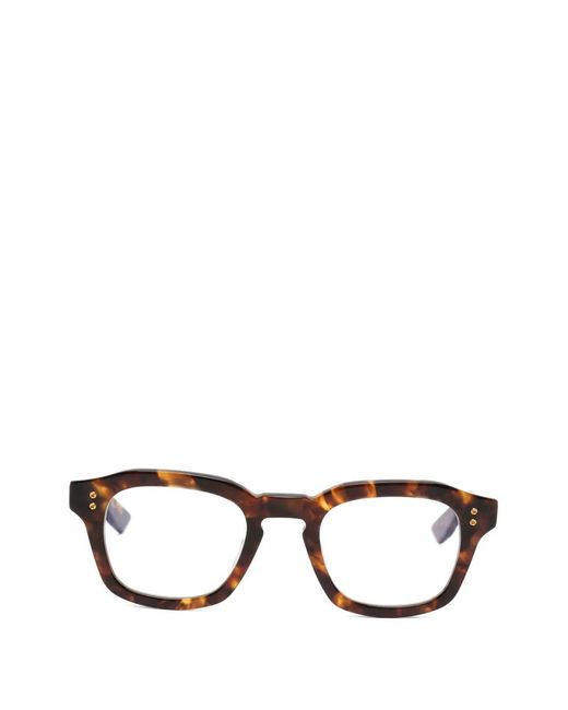 Dita Eyewear Black Square-Frame Glasses