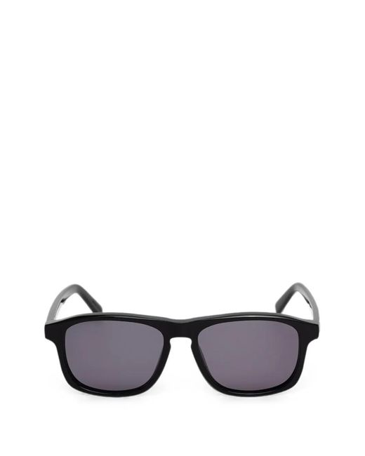 MM6 by Maison Margiela Black Rectangle-Frame Sunglasses