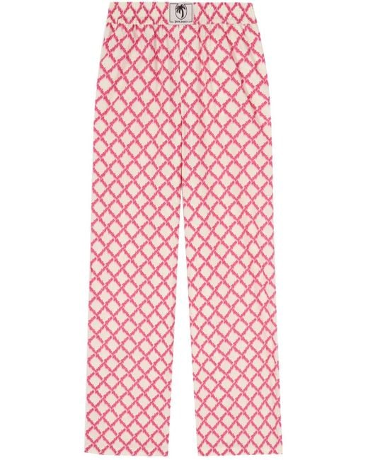 Palm Angels Red Logo Split Trousers
