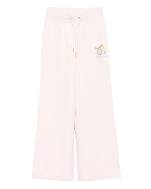 Casablanca Pink Logo-Print Track Pants