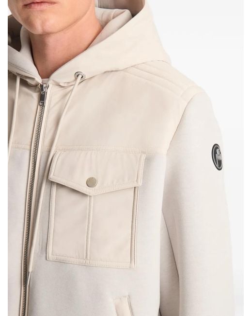 Fusalp White Cimarag Zip-Up Hooded Bomber Jacket for men
