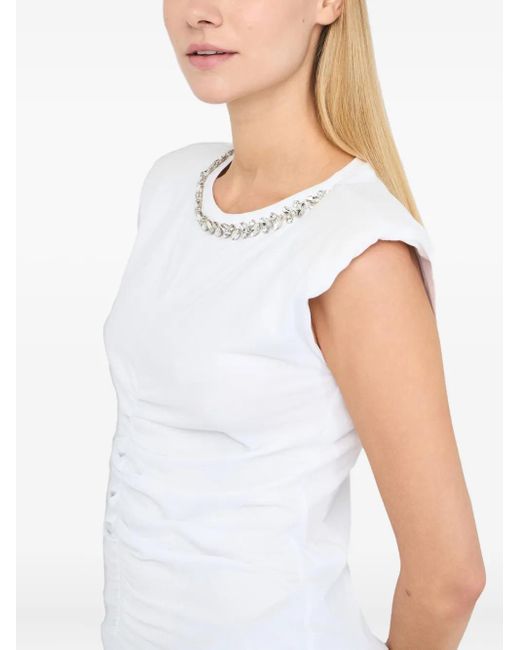 Liu Jo White T-Shirt mit Strass
