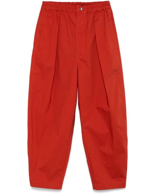 ..,merci Red Elasticated Trousers