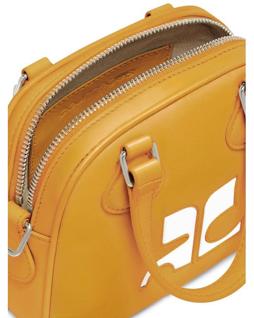Courreges Metallic Reedition Bowling Tote Bag