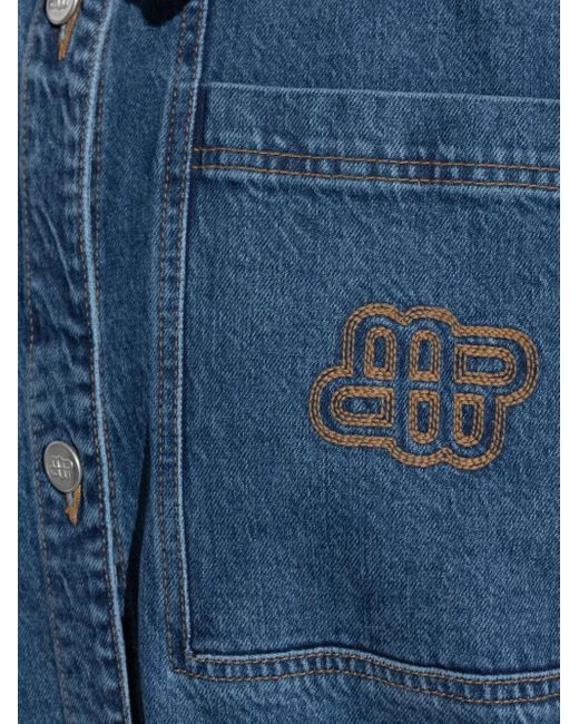 Munthe Denim Shirtjack in het Blue