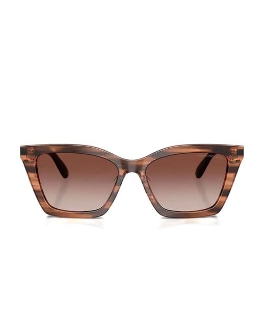 Emporio Armani キャットアイ サングラス Brown