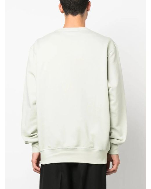McQueen White Men's Graffiti Hooded Sweatshirt In Light Green for men