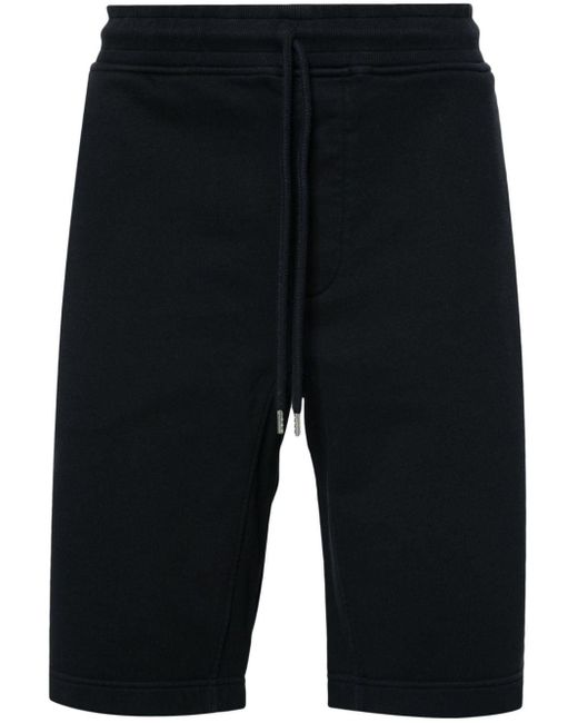 C P Company Blue Black Cotton Bermuda Shorts for men