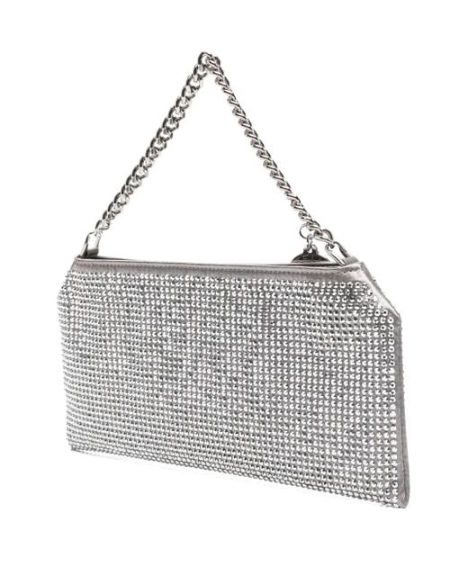 Stella McCartney Gray Small Falabella Crystal Cross-Body Bag