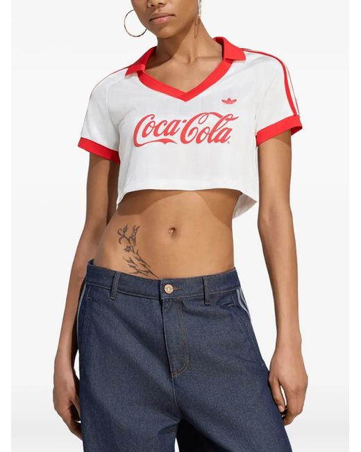 Adidas Blue X Coca-Cola Cropped Jersey