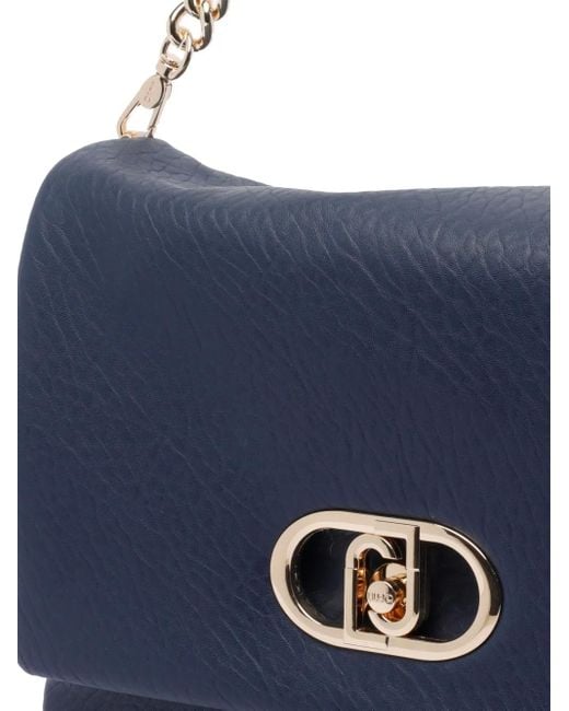 Liu Jo Blue Large Lapuffy Nera Shoulder Bag