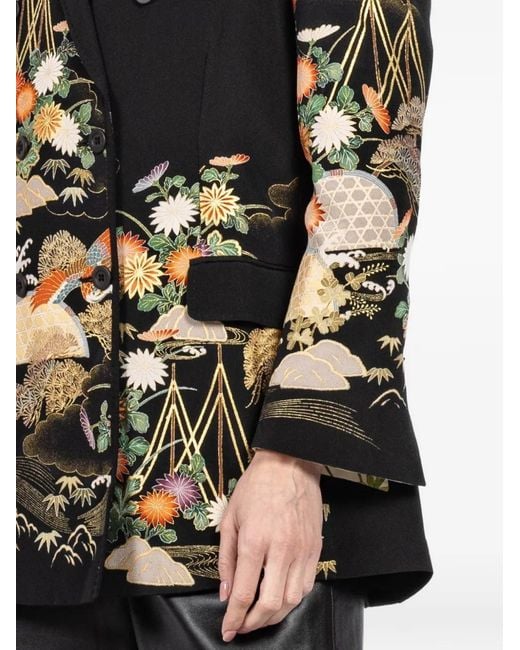 Ibrigu Flared Blazer in het Black