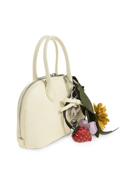 Self-Portrait Natural Lizard-Effect Bowling Mini Bag