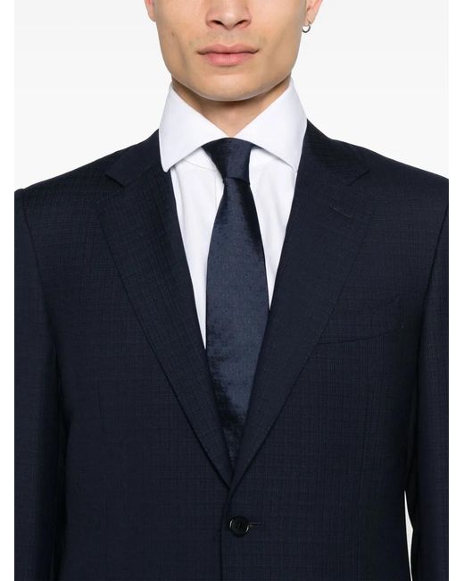 Canali Blue Single-Breasted Suit for men