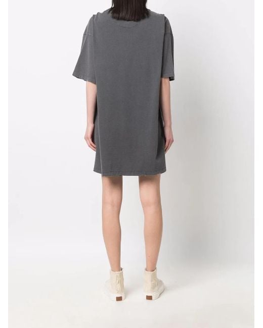 Golden Goose Deluxe Brand Gray Golden W`S T-Shirt Dress