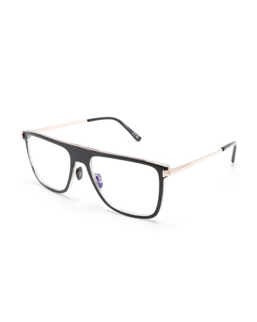 Tom Ford Brown Square-Frame Glasses