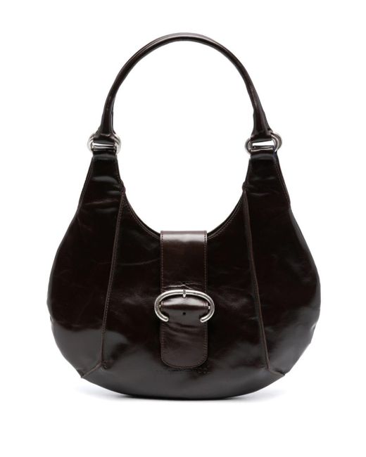 Paloma Wool Black Morgan Leather Shoulder Bag