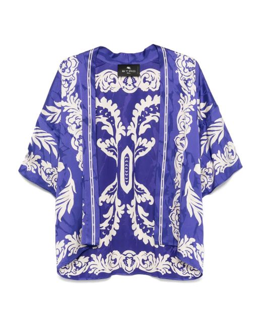 Etro Jack Met Bloemenprint in het Blue