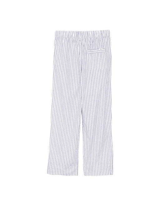 Tekla White Poplin Pants for men