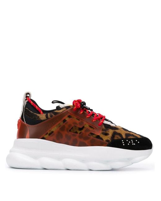 versace leopard sneakers