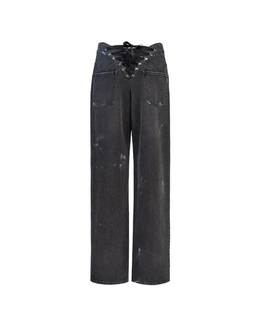 Jean Pull To Open SEEN USERS en coloris Black