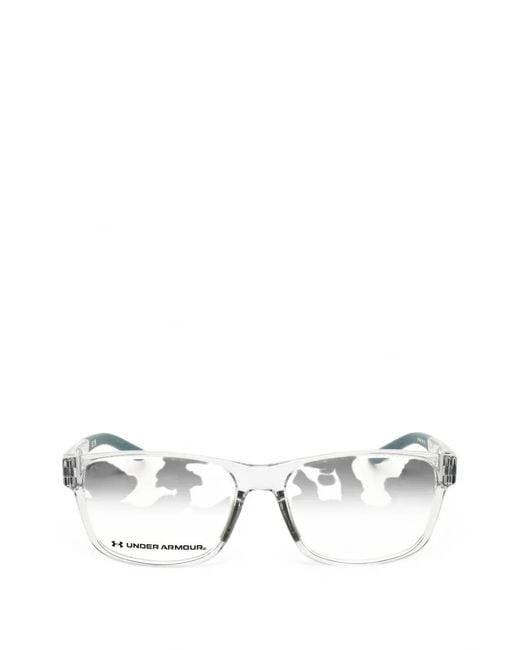 Under Armour White 5080 Rectangle-Frame Glasses for men
