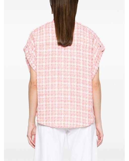IRO Pink Gilsa Tweed Shirt