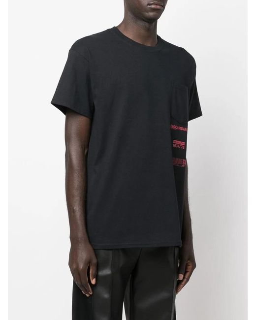 Children of the discordance Black Graphic-Print T-Shirt for men