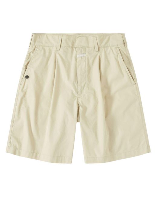 Closed Natural Pleated Cotton Shorts for men