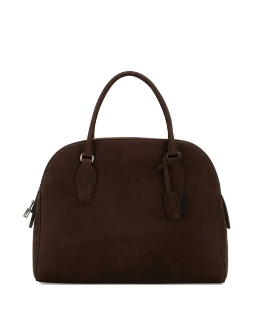 The Row Brown India Zip Tote Bag