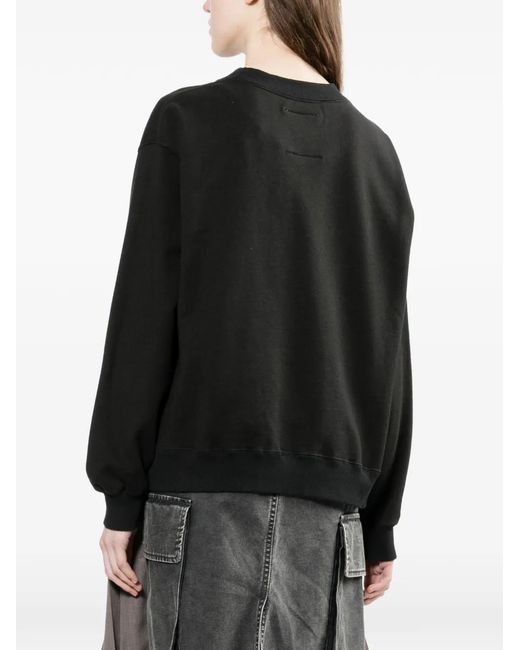 Maison Mihara Yasuhiro レディース ブラック プリント スウェット 