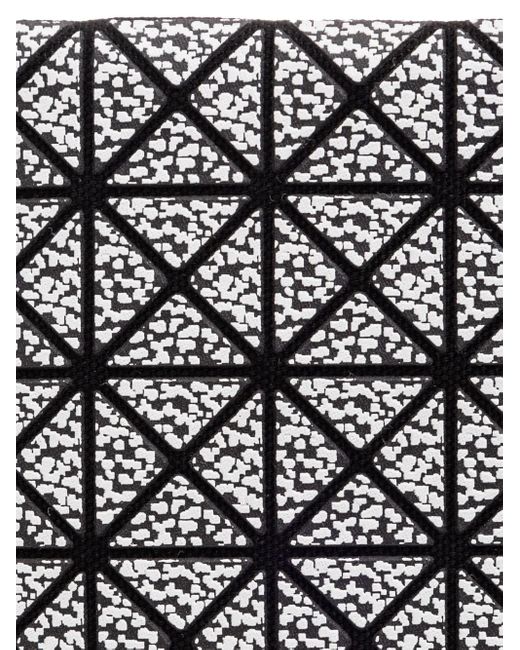 Issey Miyake Black Kartenetui Mit Geometrischem Muster