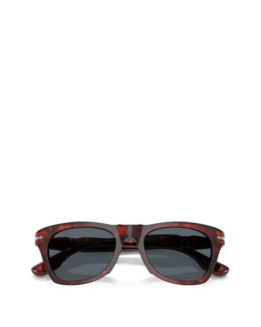 Persol Gray Geometric-Frame Sunglasses