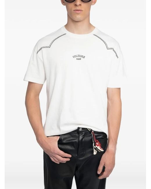 Zadig & Voltaire Toddy T-Shirt in White für Herren